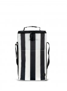 CITY TORBA TERMICZNA STRIPE WYSOKA rPET, CZARNO-BIAŁY