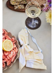 ELLA HAMAM EKO MAŁY RĘCZNIK 4-PAK, Ż&Oacute;ŁTY