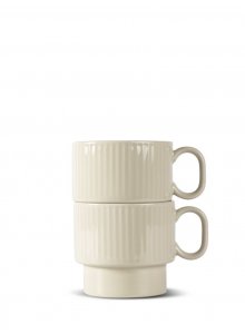 Kubek do herbaty COFFEE & MORE 2-szt, beżowy