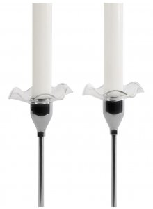 Osłonki na świecę VIVA 2-szt, przezroczysty