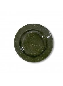 DORIS EMALIOWANY TALERZ, ZIELONY