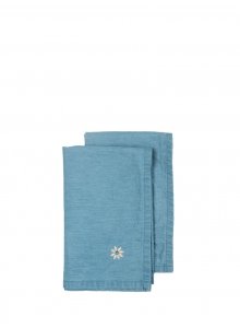 EDEN SERWETKA DENIM, ZESTAW 2 SZT., NIEBIESKI