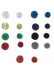 GUZIKI KOSZULOWE 10-PAK, duże