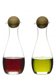 Pojemnik na ocet / oliwę z dębowym korkiem, 2-pak