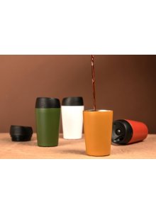 Travel kubek z zamknięciem, ż&oacute;łty 240 ml